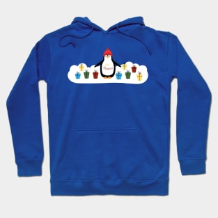 Christmas penguin and gifts Hoodie